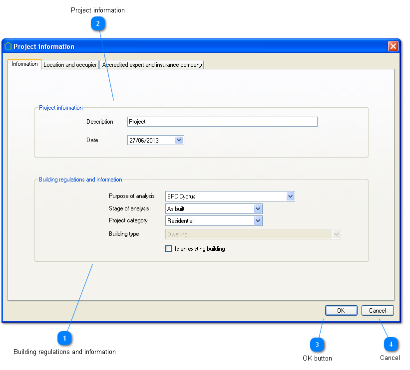 Project information and building regulations