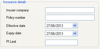 3. Insurance company detils